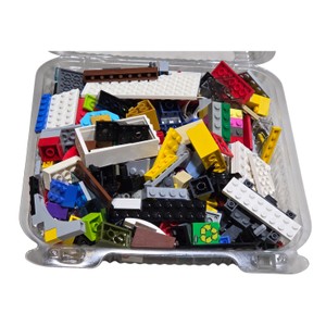 Approx. 1 lb 1 oz Assorted LEGO Bricks, Plates, Windows & Building Parts