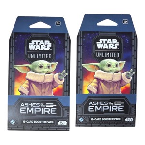Lot of 2 Star Wars Unlimited Ashes of the Empire 16-Card Booster Packs  Sealed