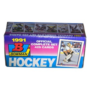 1991 Bowman Hockey Official Complete 429-Card Set  Sealed Box