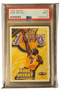 1997 NBA Hoops Kobe Bryant #75 Los Angeles Lakers Basketball Card PSA 9 Mint