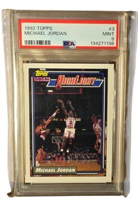 1992 Topps Michael Jordan #3 Highlight Basketball Card PSA 9 Mint