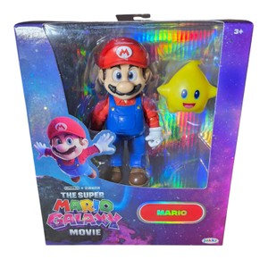 JAKKS Pacific The Super Mario Galaxy Movie Mario Figure with Star Accessory  Boxed