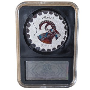 Aries Zodiac Commemorative CoinMedallion 321419 with Display Case