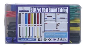LordandLand 300-Piece Heat Shrink Tubing Kit  11 Sizes, 6 Colors, 21 Ratio