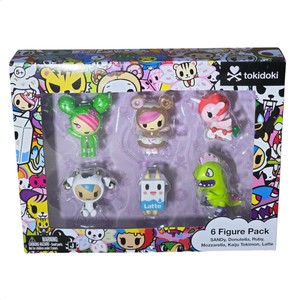 Tokidoki 6-Figure Pack  Sandy, Donutella, Ruby, Mozzarella, Kaiju Tokimon & Latte