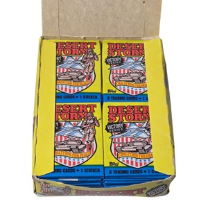 Topps Desert Storm Victory Series Trading Cards Display Box  Sealed Packs