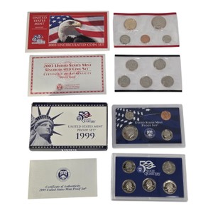 1999 U.S. Mint Proof Set & 2003 Denver Uncirculated Coin Set  19 Coins