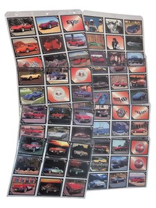 63 Chevrolet Corvette Vette Set Collector Cards Racing Cars  7 Binder Pages