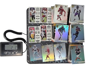 Approx. 2 lb 2 oz NFL Football Card Bulk Lot Panini Elite Contenders Foils