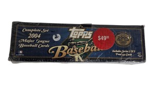 2004 Topps Baseball Complete Set 732 Cards Series 1 & 2 Sealed Box