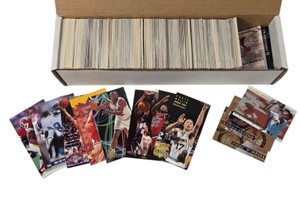 Large Mixed 1990s Sports Trading Card Lot Baseball Basketball Football Box