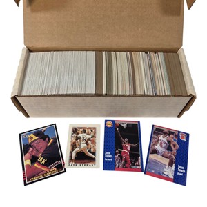 Unsearched Sports Card Lot Vintage late 1980s-1990s - Dave Stewart, Trent Tucker, Carmelo Martinez and more