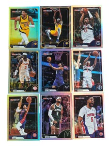 2024-25 Panini NBA Hoops Basketball 9-Card Lot - Tyrese Haliburton, Bilal Coulibaly