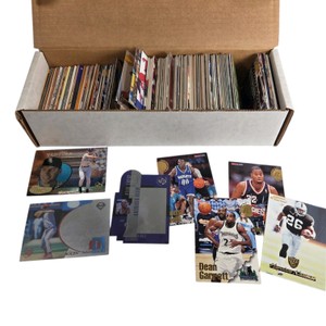 Mixed Sports Trading Card Bulk Lot MLB NBA NFL Upper Deck Fleer Hoops Box