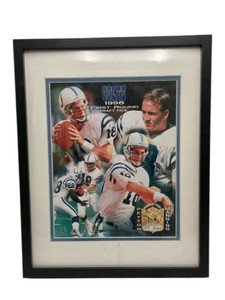Peyton Manning 1998 Colts First Round Draft Pick Framed Print Limited Ed. 891/5000