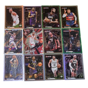 12-Card NBA Hoops Basketball Lot  Kevin Durant Hardwired, Jayson Tatum & Rookie Cards