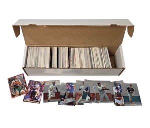 Large Mixed Sports Trading Card Lot Baseball Football Basketball 1990s Box