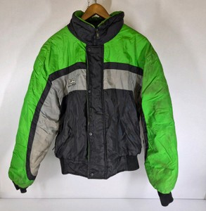 Riders Choice Green Black Gray Winter Jacket Size Large