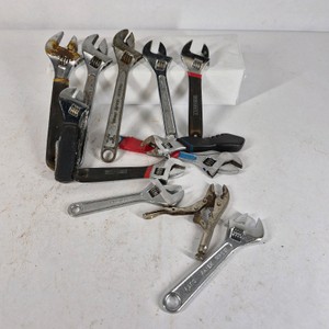 Lot of Assorted Adjustable Wrenches and Locking Pliers