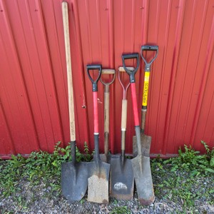 Lot of Assorted Shovels and Spades