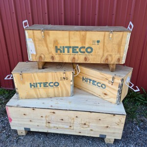 Lot of Hiteco Wooden Shipping Crates