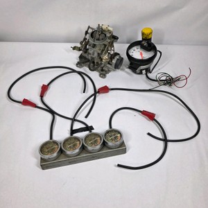 Automotive Carburetor with Phantom Tachometer and Vacuum Gauge Set