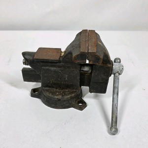 Vintage Bench Vise Swivel Base Shop Clamp