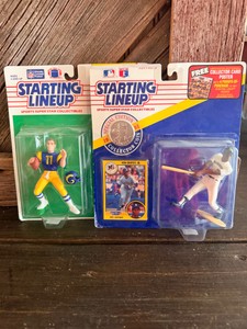 1991 Kenner Starting Lineup Ken Griffey Jr. Seattle Mariners &Jim Everett from the Los Angeles Rams