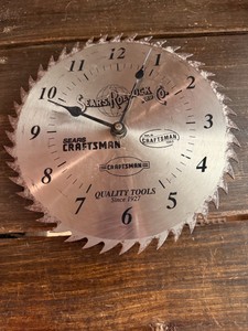 Craftsman Circular Saw Blade Wall Clock – Sears Roebuck Tool Shop Décor.