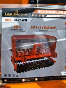 Unused 2026 LandHonor NO Till Seed Drill for Tractor and Skid Steer SD-22-72W