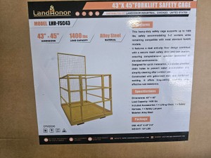 Unused 2026 LandHonor 43 X 45 Forklift Safety Cage LHR-FSC43