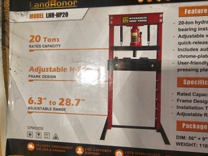 Unused 2026 LandHonor 20 Ton Hydraulic Press LHR-HP20