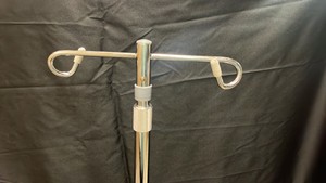 McKesson 2 bag portable IV stand - 4 caster wheels - adjustable height 47-84