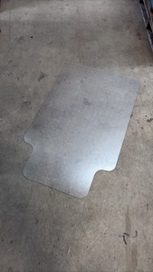 Clear Plastic Carpet Protector for Chairs With Wheels, Great for Offices and Clinics, No Cracks or Damage, Has Plastic Spikes on Bottom to Prevent Slipping on Carpet