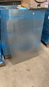 Clear Plastic Carpet Protector for Chairs With Wheels, Great for Offices and Clinics, No Cracks or Damage, Has Plastic Spikes on Bottom to Prevent Slipping on Carpet