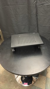 Adjustable Monitor Stand, Laptop Riser for Desk, Holds Laptops, Monitors and Printers up to 22 Pounds, Black