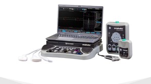Sierra Summit Cadwell EMG, NCS, EP, Ultrasound Machine, Used, Comes With Instructional Manuals, Rolling Carrying Case, Wires, Power Unit, Metal Base/Stand With Wheels, Cords, Perfect for Medical Clinics, Family Practice and Other Medical Applications