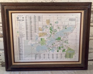 Framed 2009 City Of Prior Lake Street Map