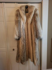 The Evans Collection Full Length Coyote Fur Coat Jordan Marsh
