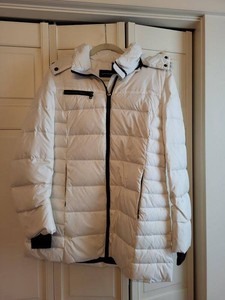 Marc New York Andrew Marc White Hooded Puffer Parka Womens