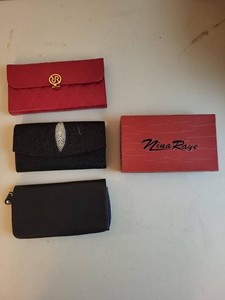 Coach Nina Raye Revlon Wallets & Manicure Case Leather Stingray