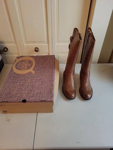 Born Silvio Brown Leather Tall Riding Boots Womens US 9M