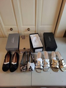 Womens Shoe Lot Vionic Clarks Talbots Flats Heels Size 8.5
