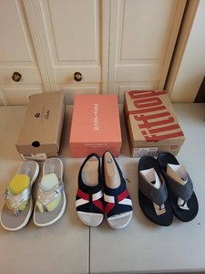 Lot of Womens Sandals Clarks Easy Spirit FitFlop Size 8 8W