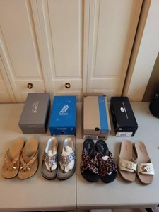 Womens Sandals Slide Shoe Lot Vionic Clarks Dr. Scholls Size 8