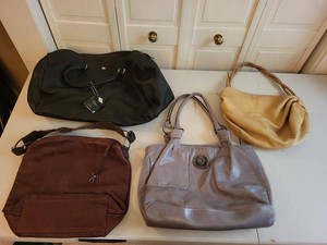 Lot of Assorted Leather Handbags Dimoni Desmo Misses Pick