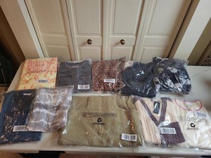 Lot of Assorted Womens Tops Sweaters Cardigans Mixed Styles