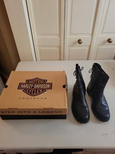 Harley-Davidson Radiate Back Lace-Up Womens Black Boots Size 9M