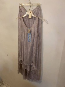 Prada Milano 2-Piece Crinkled Top & Skirt Set Size 42 Italy
