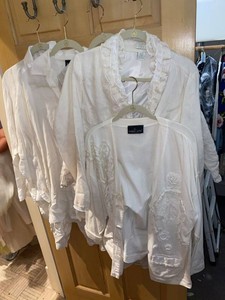 Womens White Tops Jacket Lot Eileen Fisher DKNY Carole Little